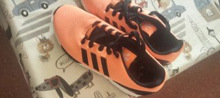 Zapatillas Adidas Naranja y Negro