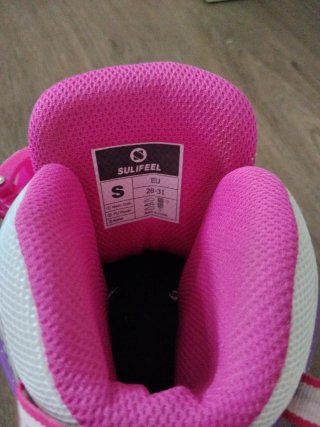 Patines 4 Ruedas Niña Luces Arcoíris talla 28-31