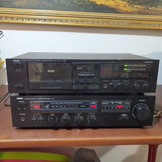 Yamaha Amplificador y Deck Cassette Stereo