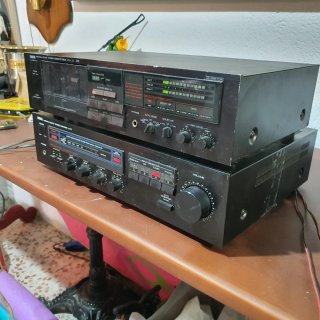 Yamaha Amplificador y Deck Cassette Stereo