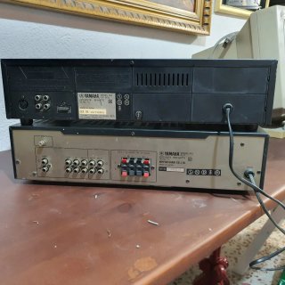 Yamaha Amplificador y Deck Cassette Stereo
