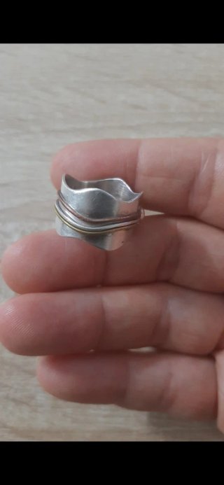 Anillo Plata Ley con Piedras Naranja