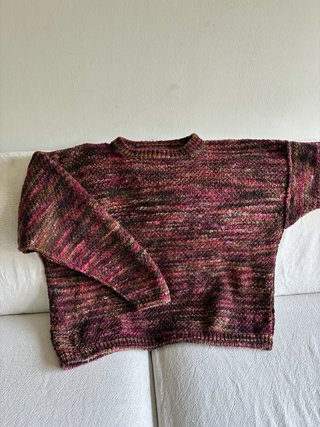 Jersey grueso multicolor vintage talla única