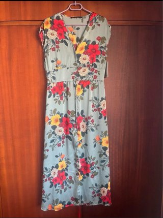 Vestido floral Zara Talla XL