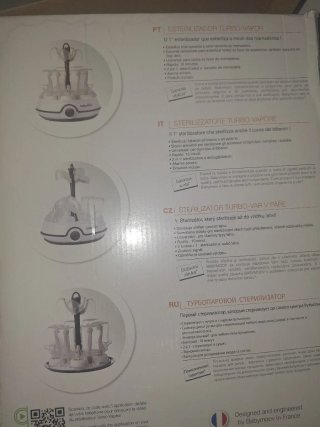 Esterilizador Babymoov Turbo Vapor