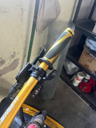 Manopole Bici Oro e Nero