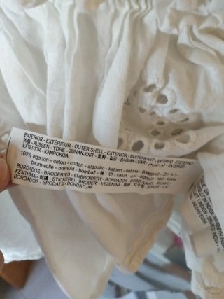 Top Zara pizzo sangallo tg S