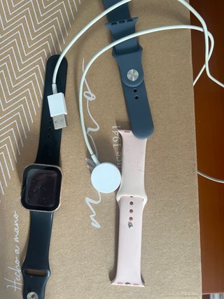 Apple Watch Negro y Rosa con Correas