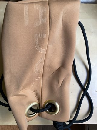 Bolso Adolfo Dominguez marrón y dorado