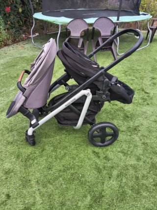 Silla de paseo Maxi-Cosi lila+duo kit asientos ind
