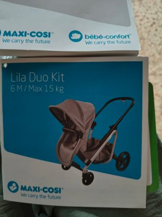 Silla de paseo Maxi-Cosi lila+duo kit asientos ind