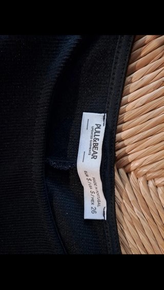 Mini abito nero Pull&Bear