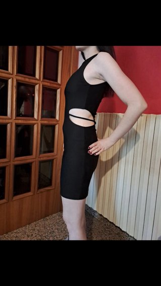 Mini abito nero Pull&Bear