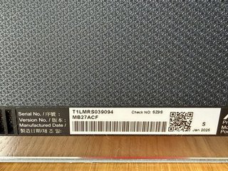 Pantalla ASUS MB27ACF rota para piezas