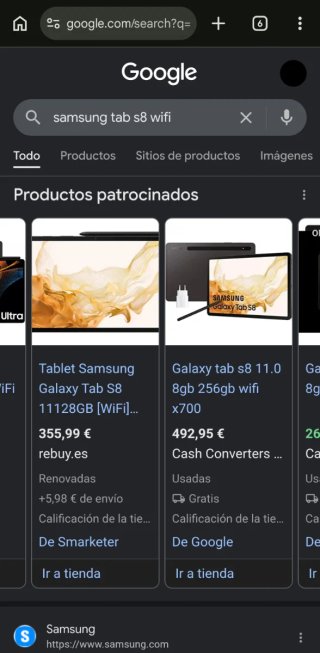 Samsung Tab S8 Wifi Gris