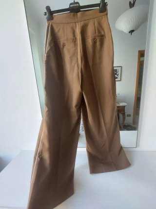 Pantaloni lana marrone