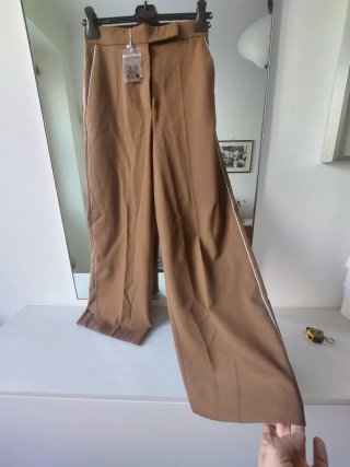 Pantaloni lana marrone