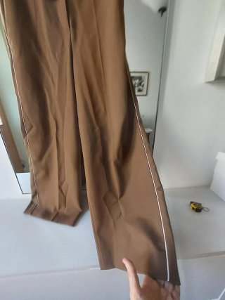 Pantaloni lana marrone