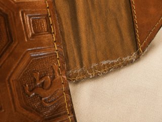 Borsa cuoio artigianale anni '70 Toscana