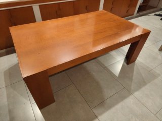 Conjunto mesas madera para restaurar