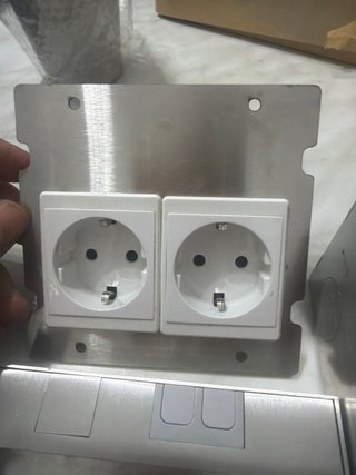 Enchufe suelo acero inoxidable
