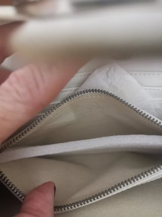 Borsa Pinko in pelle bianco slavato