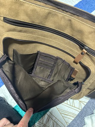 Mochila Bandolera VASCHY Beige/Marrón