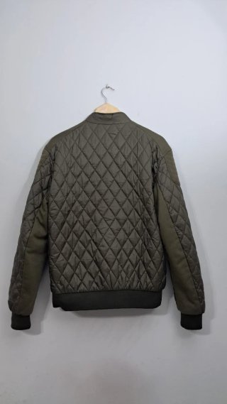 Chaqueta Militar Zara Man Acolchada Rombos