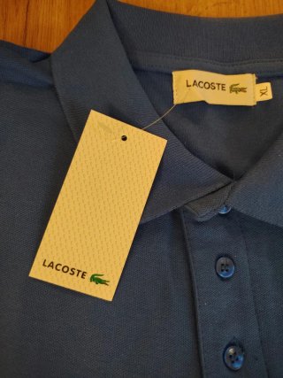 Polo Lacoste Azul Nuevo con Etiqueta