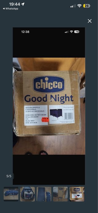 Cuna de viaje Chicco plegable