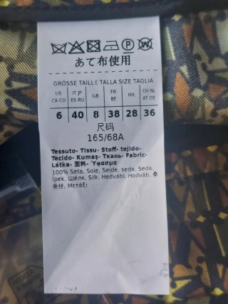 Pantaloni in seta multicolore