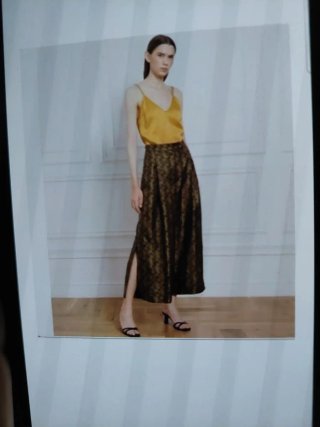 Pantaloni in seta multicolore