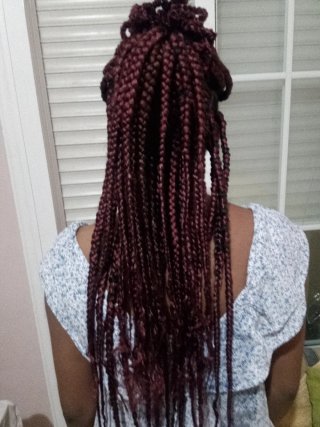 Trenzas africanas negras