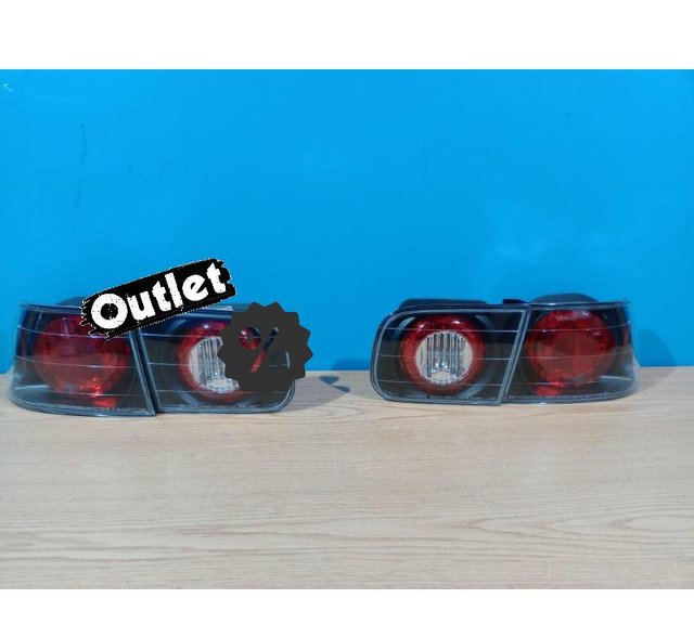 ZA PILOTOS HONDA CIVIC 2P 92-95 LOOK LEXUS FONDO NEGRO R0123