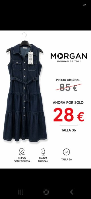 Vestido vaquero Morgan talla 36