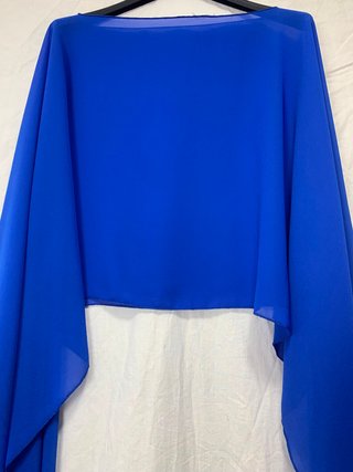 Chal gasa azul eléctrico