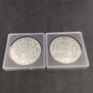 16 REALES AÑO 1753 2 MONEDAS 26.16 y 26.14 gr