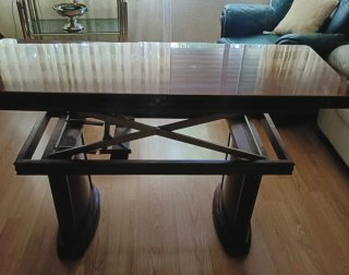 Mesa de comedor extensible de madera