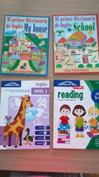 9 Libros actividades en inglés niños