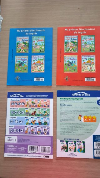 9 Libros actividades en inglés niños