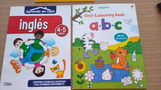 9 Libros actividades en inglés niños