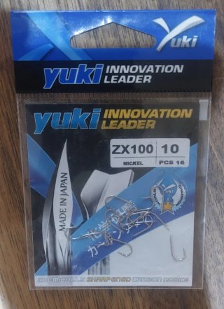 16 anzuelos Yuki ZX100 10 Nickel
