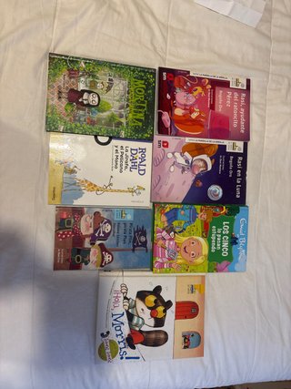 Libros para niños entre 6 y 10 años mas o menos.