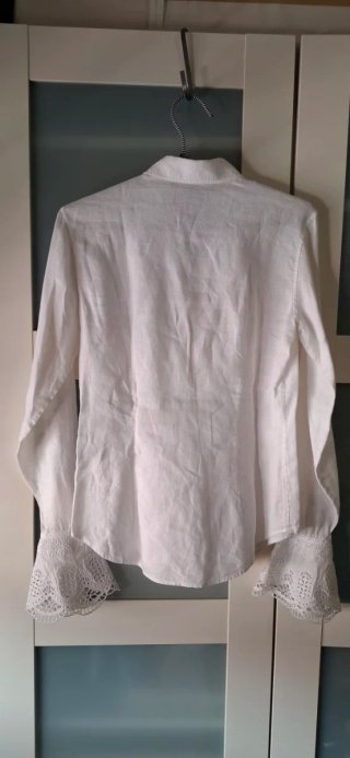 Camicia Ralph Lauren Vintage 100% Lino Bianca