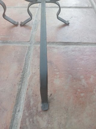 Morillos Chimenea Hierro Forjado Vintage