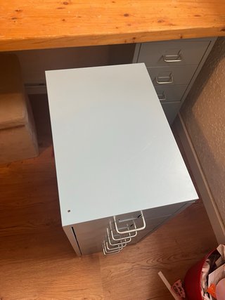Cajonera Metálica Gris con Ruedas Ikea