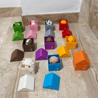Juguete Montessori Granja Animales y Casitas