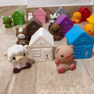 Juguete Montessori Granja Animales y Casitas