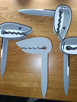 Pinzas para toalla de playa tiburón