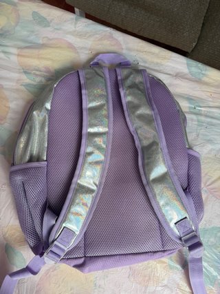 Mochila Unicornio Emoji Lentejuelas Morado